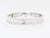 Metal Van Cleef & Arpels Vca 18k White Gold Perlée Signature Bracelet, Medium Model For Sale - Image 7 of 15