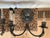 Gothic Antique Iron Lion's Head Sconces - A Pair For Sale - Image 3 of 9