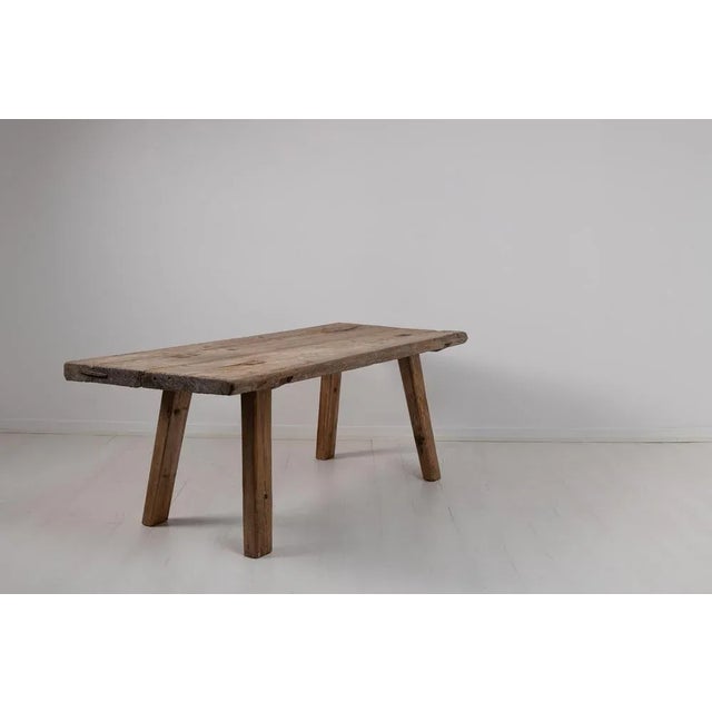Late 18th Century Swedish Folk Art Pine Table For Sale - Image 4 of 13