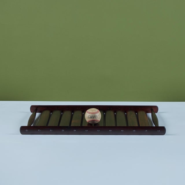 Tray designed by Jens H. Quistgaard for Dansks Rare Woods collection, c.1960s, Denmark features sculpted Rosewood with...