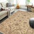 "Enhance the ambiance of your home with this magnificent Persian-influenced Turkish hand-knotted rug made by skilled...