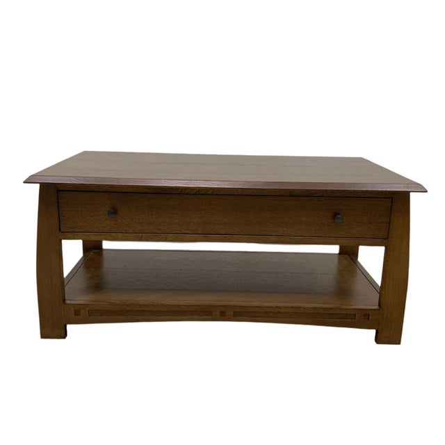 Mission Crofter Style 1 Drawer Coffee Table - Model A32 For Sale - Image 10 of 10