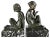 Art Deco Bronze Bookends Faun and Girl with Grapes by Pierre Laurel, 1925, Set of 2 For Sale