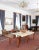 Large Neoclassical Extendable Walnut Table For Sale - Image 3 of 7