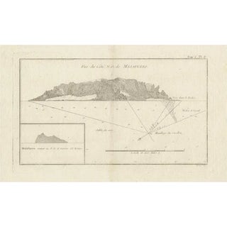 Antique Map of the Northwest Coast of Masafuera Island or Selkirk Island, 1774 For Sale