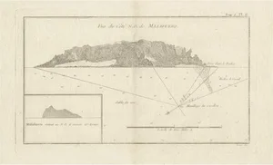 Antique Map of the Northwest Coast of Masafuera Island or Selkirk Island, 1774