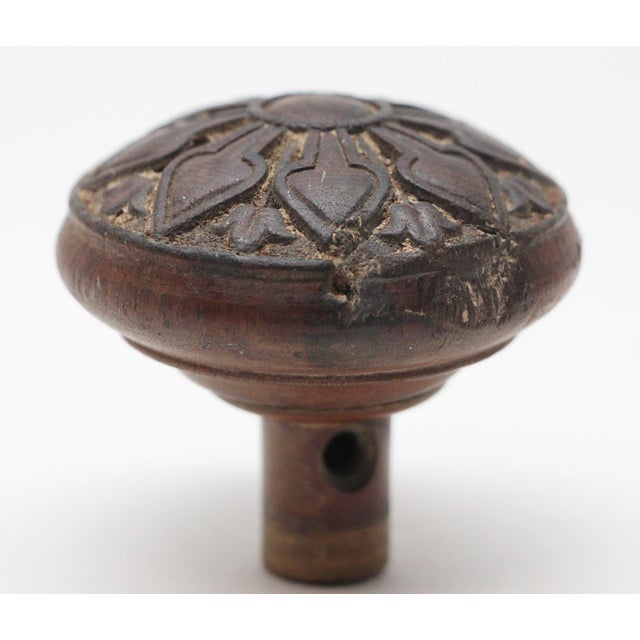 Traditional Ornamental Wooden Door Knob For Sale - Image 3 of 4