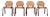 Rio Chairs from Fröscher, 1985, Set of 4 For Sale
