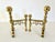 Pair of Late 19th Century Victorian Style English Brass Firedogs or Andirons For Sale - Image 9 of 12