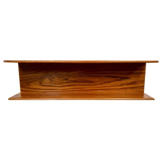 Minimalist Teakwood Wall Shelf, Germany, 1960s For Sale