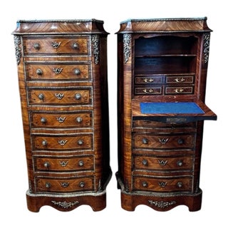 Napoleon III Chests of Drawers, 1800s, Set of 2 For Sale