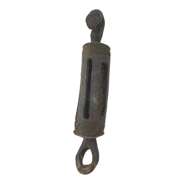 Early 20th Century Baule Split Gong Côte d'Ivoire For Sale