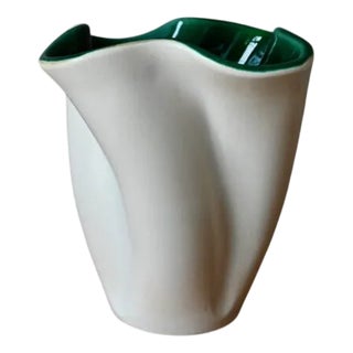 Large Undulating Two-Tone Free-Form Vase by Fernand Elchinger, France, 1950s For Sale