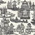 Contemporary Sample - Schumacher Nanjing Chinoiserie Wallpaper in Smoke Grey For Sale - Image 3 of 4