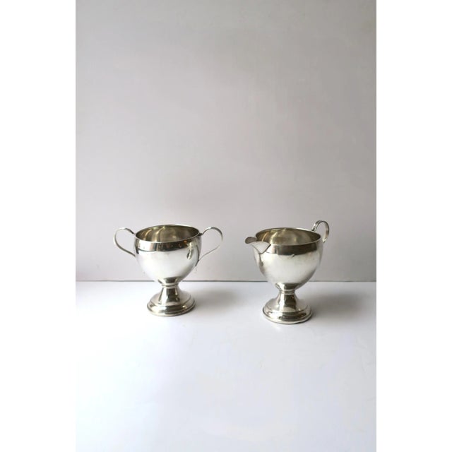 Rococo Sterling Silver Creamer and Sugar Set For Sale - Image 3 of 11