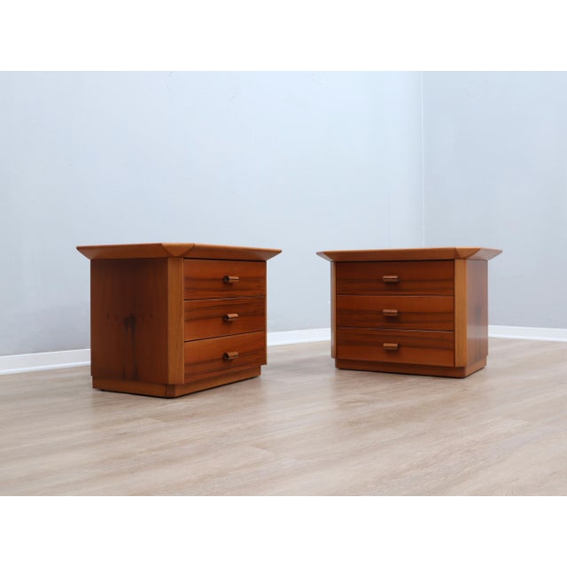 Walnut Bedside Tables, 1970s, Set of 2 For Sale - Image 13 of 13