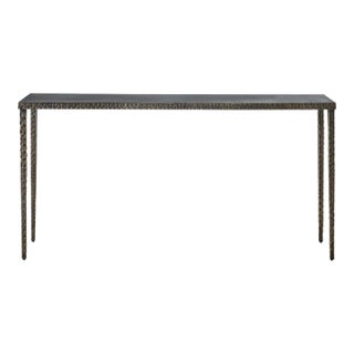 Contemporary Minimalist Metal Console Table For Sale