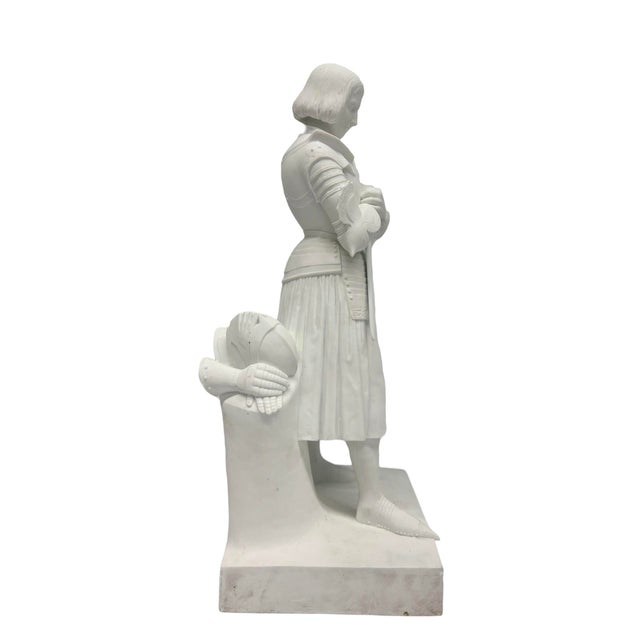 Sevres, Bisque 'Joan of Arc' Model After Princess Marie d'Orleans Circa 1847 For Sale - Image 9 of 10