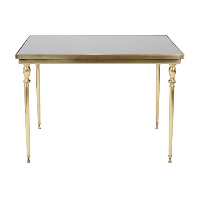 Mid-Century Modern Vintage Brass and Copper Coffee Table from Maison Jansen, 1960s For Sale - Image 3 of 14