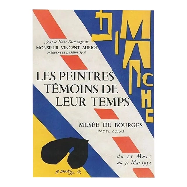 Matisse Lithograph 44 PeinturesTemoins De Leur Temp For Sale