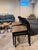Wood Andreu World 'Smart Chair' Stacking Dining Chairs, Set of 4 - Black Beechwood & Taupe Leather For Sale - Image 7 of 8