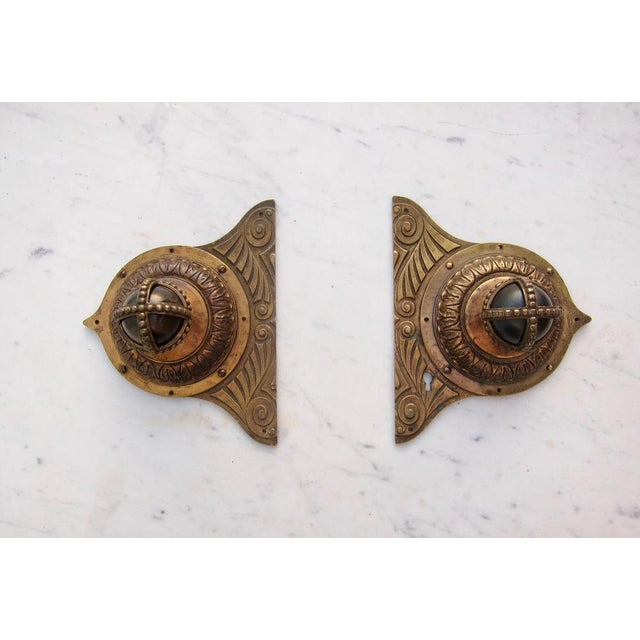 Bronze Sculpted Handles and Knobs, 1900s, Set of 2 For Sale - Image 6 of 8