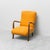 Scandinavian-Style Lounge Chair in Wood and Orange Fabric, 1960s For Sale - Image 13 of 13