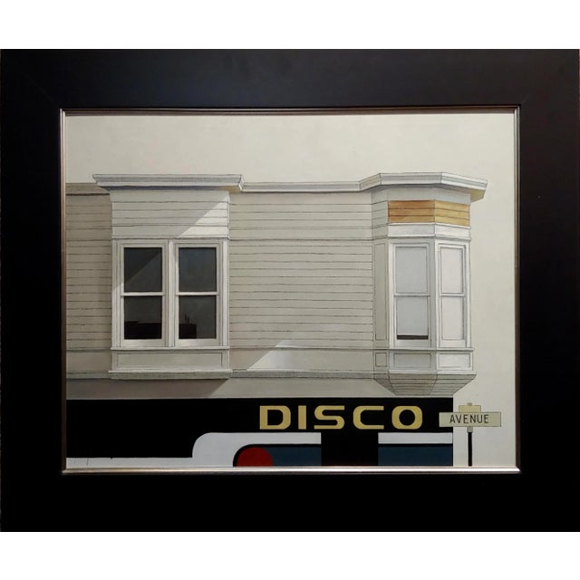 Sergon - Disco Avenue - Oil painting on canvas Oil painting on canvas -Signed and dated 1981 frame size 37 x 31" canvas...