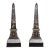 Late 19th Century Pair of Egyptian Revival Inlaid Obelisks For Sale