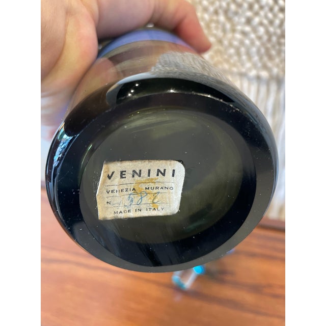 Fulvio Bianconi for Venini Fasce Orizzontale Bottle w/ Stopper For Sale - Image 11 of 18