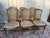 Set of six Louis XVI style cane chairs, one of which has been re-caned by our craftsman using traditional methods. Seat...