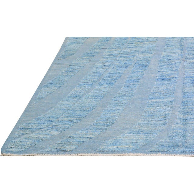 New Moroccan Professional Hand Knotted Wool Rug, 10' X 14' For Sale - Image 4 of 5
