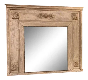 19th Century French Antique Painted Mirror