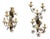 Vintage Sconces in Bronze and Glass, 1960s, Set of 2 For Sale