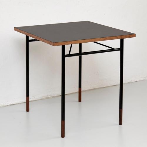 Nyhavn Desk in Black Lino and Steel by Finn Juhl For Sale - Image 3 of 18