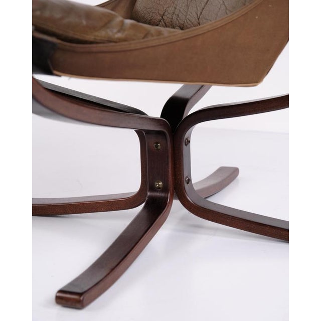 Brown Falcon Lounge Chair by Sigurd Ressell for Vatne Møbler, Norway, 1970s For Sale - Image 8 of 16