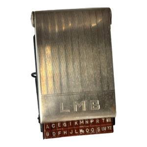Mid-Century Sterling Silver Bates MFG Co. Pressalist Model ‘S’ List Finder Desk Collectible Circa 1960s
