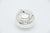 Spherical Sugar Bowl in Smooth Silver For Sale - Image 4 of 4