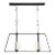Stratus Large 2-Light Linear Bronze Chandelier For Sale