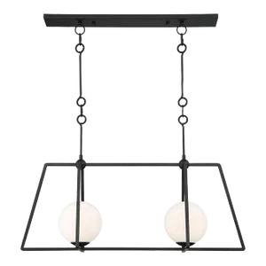 Stratus Large 2-Light Linear Bronze Chandelier