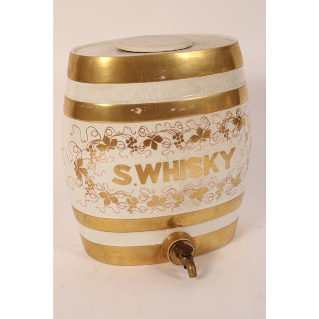 Late 19th Century Set of 3 Staffordshire Spirit Dispensers For Sale - Image 4 of 11