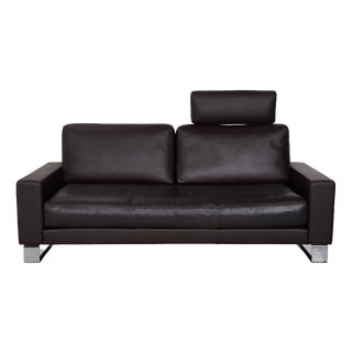 Vida Two-Seater Leather Sofa from Rolf Benz For Sale