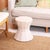 Elle Round Oak Wood Side Table For Sale - Image 6 of 8