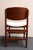 Set of Eight Italian Modern Shell Dining Chairs in Teak and Bouclé by Saporiti For Sale In New York - Image 6 of 12