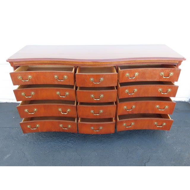 Lexington Mahogany Serpentine Long Dresser 6566 For Sale - Image 16 of 18