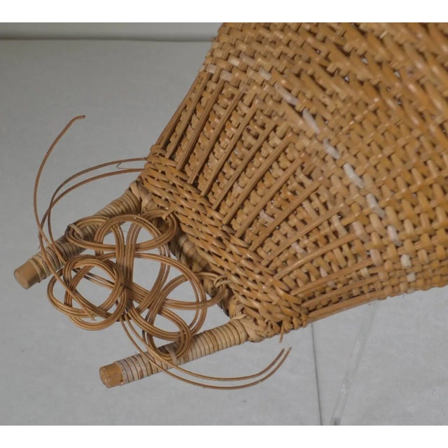 20th Century Wicker Work Basket For Sale - Image 4 of 5