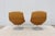 Modern Contemporary Knoll Jehs+Laub Swivel Lounge Chairs in Tan Leather - A Pair For Sale - Image 11 of 18