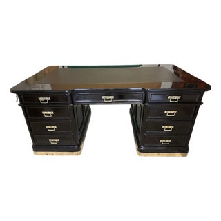 Art Nouveau Black Desk, 1910s For Sale