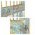 Antique Two-Panel Wooden Screen with Blue Patina For Sale - Image 5 of 7