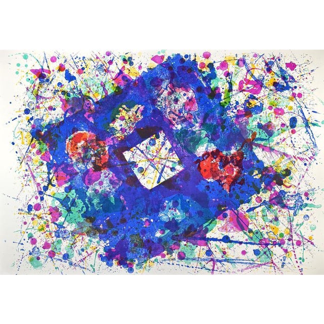 Sam Francis, Abstract Lithograph, 1980s, Lithograph For Sale - Image 6 of 6